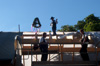 Richtfest auf einer Baustelle